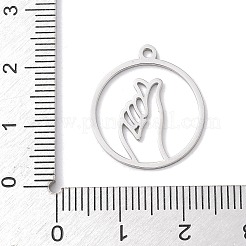 304 Stainless Steel Pendants&nbsp;STAS-Z131-01C-P