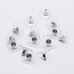 Anti-Tarnish Rhodium Plated 925 Sterling Silver Ear Nuts&nbsp;STER-K167-038P
