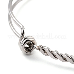 Non-Tarnish 304 Stainless Steel Expandable Bangle for Girl Women&nbsp;BJEW-C003-02P