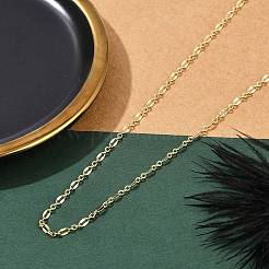 Rack Plating Brass Dapped Chain Necklaces for Women&nbsp;NJEW-H049-04G