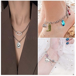 30Pcs 6 Styles Tibetan Style Alloy Pendants&nbsp;FIND-YW0010-52