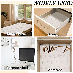 Rose Pattern PVC Shelf Liners&nbsp;AJEW-WH0083-14A
