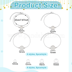 DIY 304 Stainless Steel Cable Chains Bracelets Making Kits&nbsp;BJEW-GA00004
