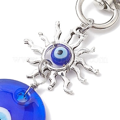 Horse Eye/Heart/Star/Hamsa Hand/Flat Round with Evil Eye Lampwork Pendant Decorations&nbsp;HJEW-JM01997