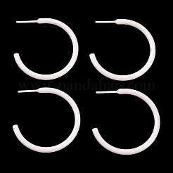 Hypoallergenic Bioceramics Zirconia Ceramic Ring Stud Earrings&nbsp;EJEW-Z023-01E