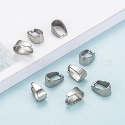 変色しにくい201ステンレススチール製スナップオンベイル  13x7x9mm  穴：11x7mm&nbsp;X-STAS-H052