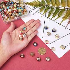 110Pcs 11 Colors Resin European Beads&nbsp;RESI-SZ0001-44