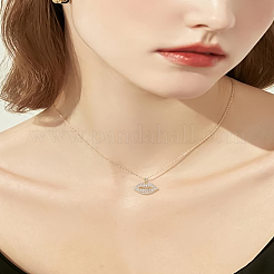 2Pcs Brass Micro Pave Grade AAA Cubic Zirconia Charms&nbsp;ZIRC-LP0001-22