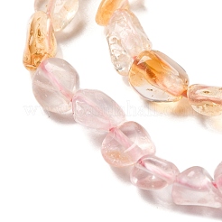 Natural Prehnite & Rose Quartz & Amethyst & Citrine Beads Strands&nbsp;G-L610-B14-01