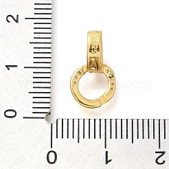 スターリングシルバー マイクロ パヴェ クリア キュービック ジルコニア ツイスター クラスプ 925 個  18KGP本金メッキ  15mm&nbsp;STER-U006-10G