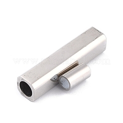 Tarnish Resistant 304 Stainless Steel Magnetic Clasps with Glue-in Ends&nbsp;STAS-F276-05P