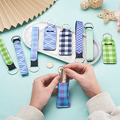 12Pcs 12 Style Polyester Pendant Keychains&nbsp;KEYC-BY0001-02