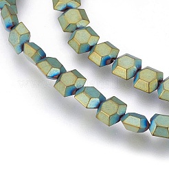 Electroplated Non-magnetic Synthetic Hematite Beads Strands&nbsp;G-P392-I04
