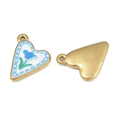 Printed 304 Stainless Steel Enamel Pendants&nbsp;SA-CBA1ED9-19G-03