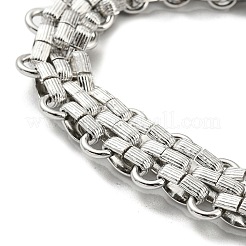 Non-Tarnish 304 Stainless Steel Mesh Chain Bracelets&nbsp;BJEW-C042-02P