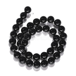 Synthetic Black Stone Beads Strands&nbsp;GSR10mmC044