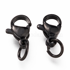 304 Stainless Steel Lobster Claw Clasps Ion Plating(IP)&nbsp;STAS-G240-01B-EB
