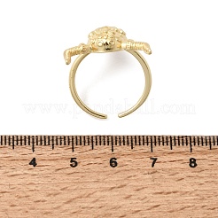 Brass Cuff Open Rings for Women&nbsp;RJEW-F216-04G