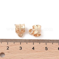 Ccb プラスチック チューブ ベイル  ゴールドカラー  10x8x7mm  穴：2mm  内径：5mm&nbsp;CCB-N006-45G