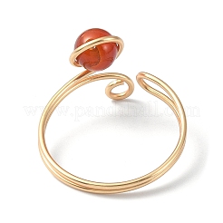 4Pcs 4 Style Alloy Wire Wrap Open Cuff Rings Set&nbsp;RJEW-TA00096