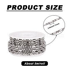304 Stainless Steel Box Chains&nbsp;YS-TAC001-01P