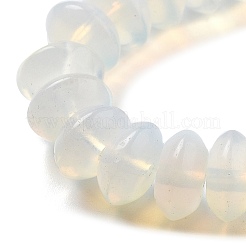 オパールビーズ連売り  ソーサービーズ  10x5mm  穴：0.7mm  約40個/連  8.19''~8.54''（20.8~21.7センチメートル）&nbsp;G-P559-A10-02