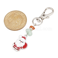 Christmas Alloy Enamel Pendant Decorations&nbsp;HJEW-JM04151