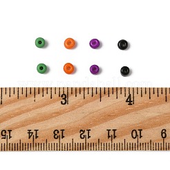 100g 4色ハロウィンベーキングペイント K9ガラスシードビーズ  ミックスカラー  6/0  4~5x3~4mm  穴：1~2mm  50 G /カラー&nbsp;SEED-FS0001-42