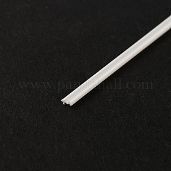 Abs プラスチック i ビームチューブ  DIY手作り砂テーブル材料モデル構築  ホワイト  250x1.5x2mm&nbsp;DIY-WH0297-34A