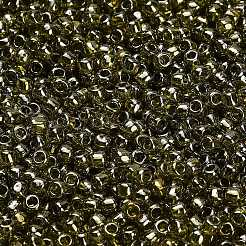 トーホー 8/0ラウンドビーズ  日本製シードビーズ  （金光沢緑茶457)個  3mm  穴：1mm  約1111個/50g&nbsp;SEED-XTR08-0457