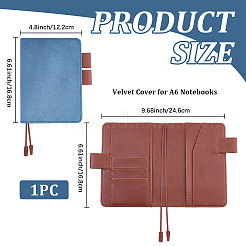 PU Leather & Velvet Nootbook Cover&nbsp;AJEW-WH20130-156A-02