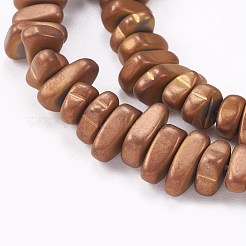 Electroplate Non-magnetic Synthetic Hematite Beads Strands&nbsp;X-G-P367-H-10