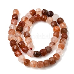 Natural Red Rabbit Hair Rutilated Quartz Beads Strands&nbsp;GG-CBA4808-B02-04