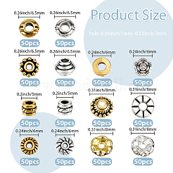 700Pcs 14 Styles Tibetan Style Alloy Beads&nbsp;FIND-PA0001-30