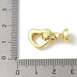 Brass Fold Over Clasps&nbsp;KK-M320-10G