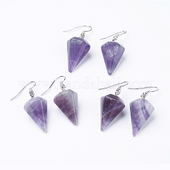Natural & Synthetic Mixed Stone Dangle Earrings&nbsp;EJEW-E219-P