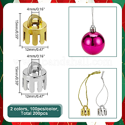 200Pcs 2 Colors Plastic Pendant Bail&nbsp;KY-AR0001-38B
