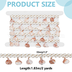 2 Yards Polyester & Shell Beaded Trim&nbsp;OCOR-PH0006-39