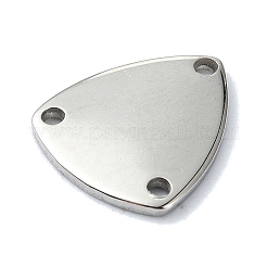変色しない201ステンレススチールマルチ連リンク  三角形  ステンレス鋼色  13x11x1mm  穴：1.2mm&nbsp;STAS-C097-54P