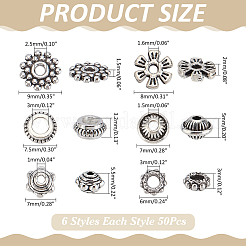 300Pcs 6 Styles 304 Stainless Steel & Alloy Spacer Beads&nbsp;FIND-ME0001-20