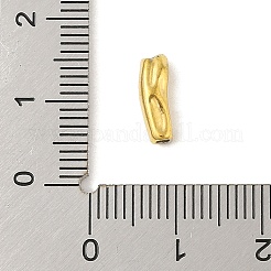 304ステンレススチールビーズ  チューブ  ゴールドカラー  11x4x4mm  穴：1.4mm&nbsp;STAS-M071-01D-G