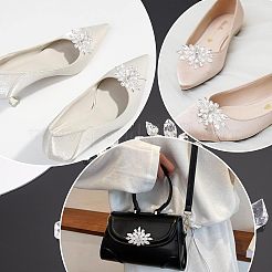 2Pcs Detachable Flower Shoe Decoration&nbsp;AJEW-FG0002-05