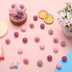 40Pcs 4 Colors Wool Felt Balls&nbsp;DIY-SC0022-52