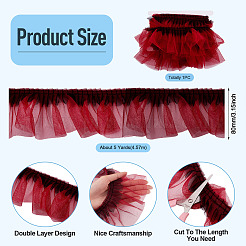 5 Yards Polyester Ornament Accessories&nbsp;DIY-TA0016-01B