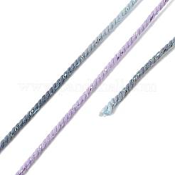 30mセグメント染色綿とメタリックストリング糸  ラウンド  DIYの工芸品について  ギフトラッピングとジュエリー作り  ライラック  1mm  約32.81ヤード（30m）/ロール&nbsp;OCOR-F018-01G