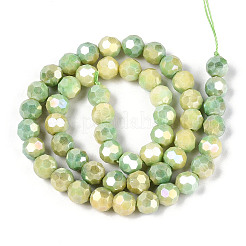 Anti-Tarnish Electroplate Glass Beads Strands&nbsp;EGLA-T021-10mm-15-12