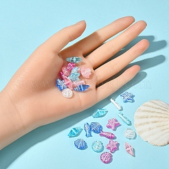 50G 5 Colors Craft Style Transparent Acrylic Beads&nbsp;TACR-YW0001-52