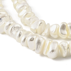 Electroplated Shell Pearl Beads Strands&nbsp;BSHE-M036-01A