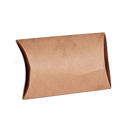 紙枕ボックス  ギフトキャンディー梱包箱  クリアウィンドウ付き  バリーウッド  12.5x8x2.2cm&nbsp;LS-CON-G007-03B-04