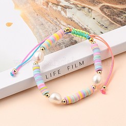 Adjustable Nylon Cord Braided Bead Bracelets&nbsp;BJEW-JB05490-03